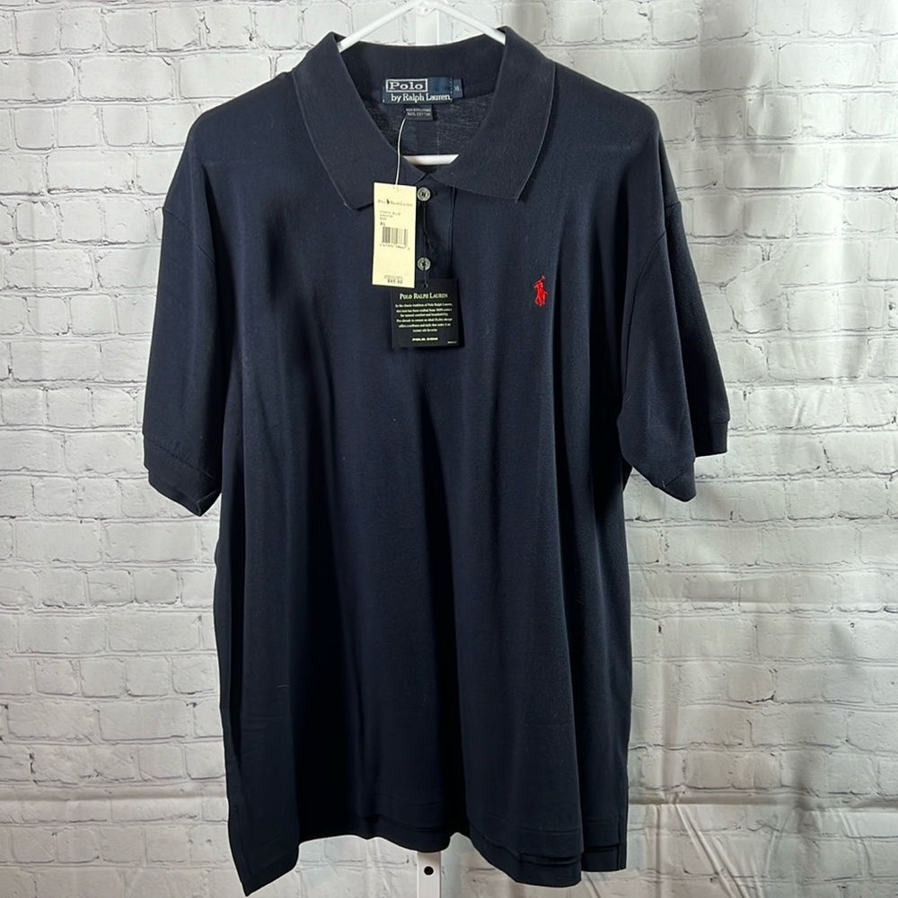 Polo Ralph Lauren Mens XL Navy Blue Polo Shirt NWT